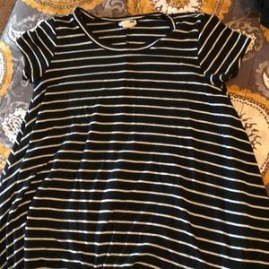 Striped flowy T-shirt